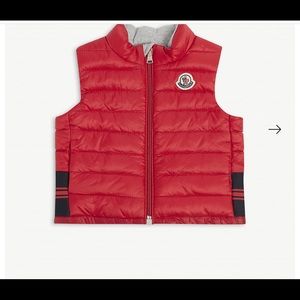 100% Authentic Moncler vest size 12 months